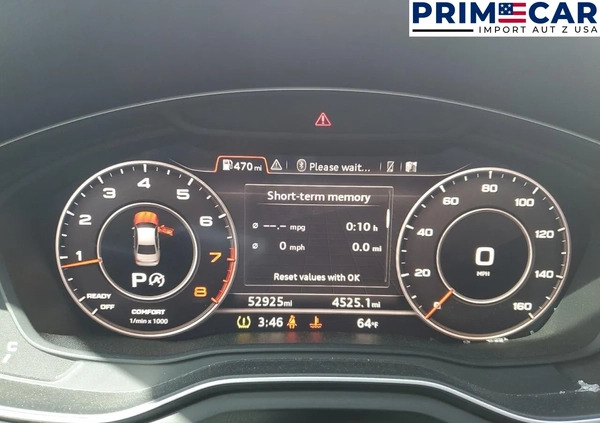Audi A4 cena 37980 przebieg: 52925, rok produkcji 2017 z Pruchnik małe 56
